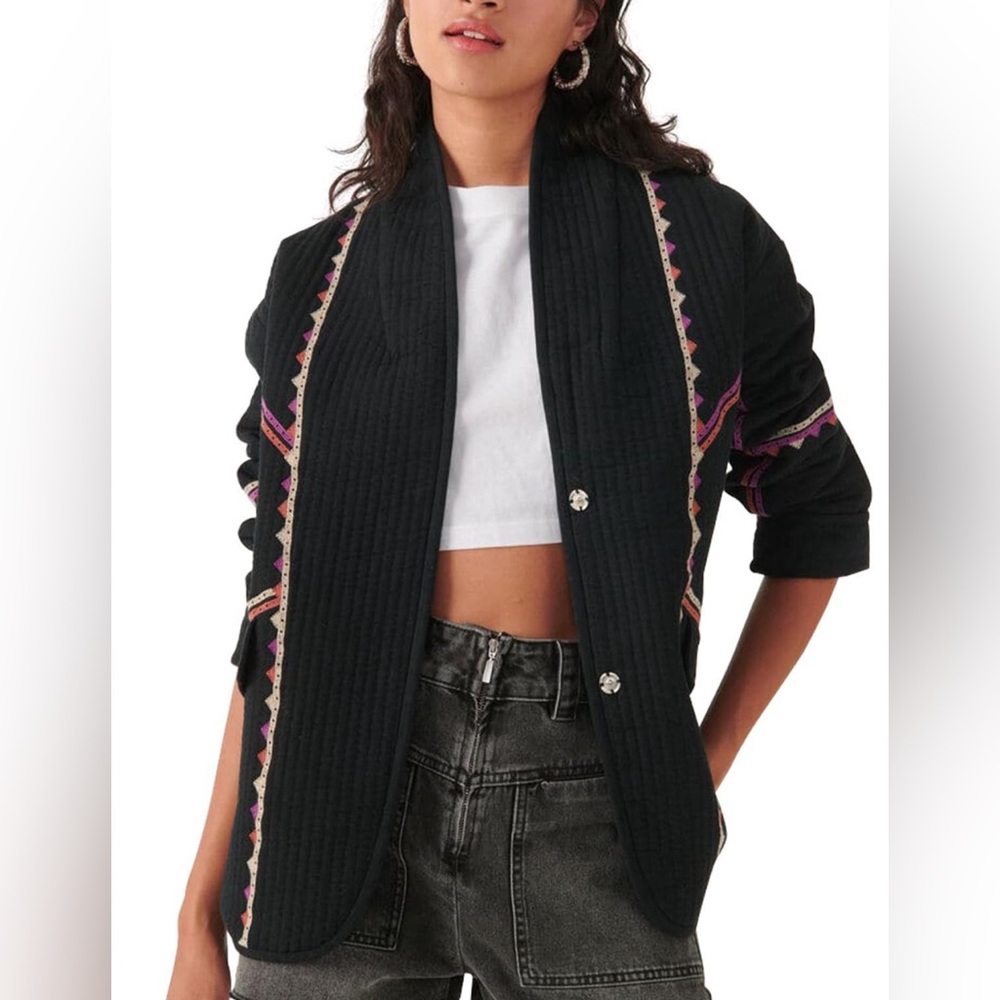 Ba&sh Siago Jacket, Brand New, Navy, Size 1